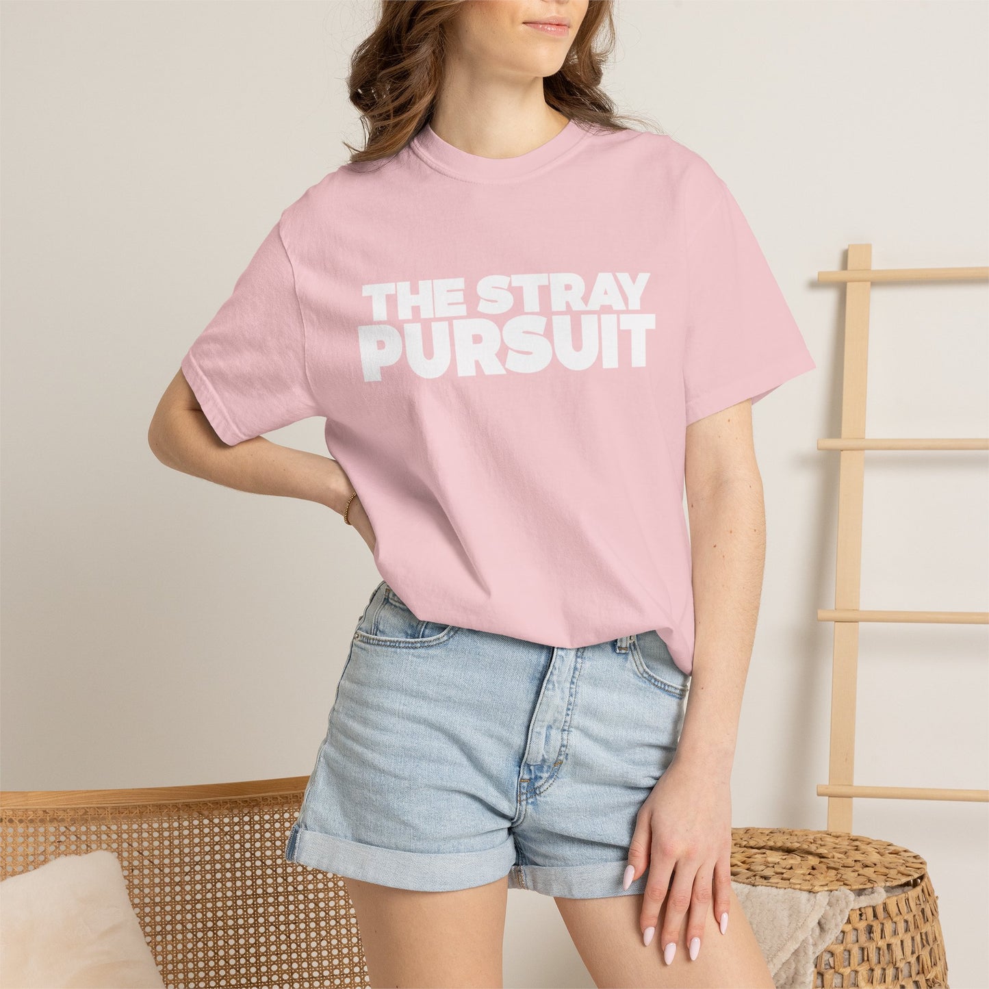 The Stray Pursuit - White Logo Tee