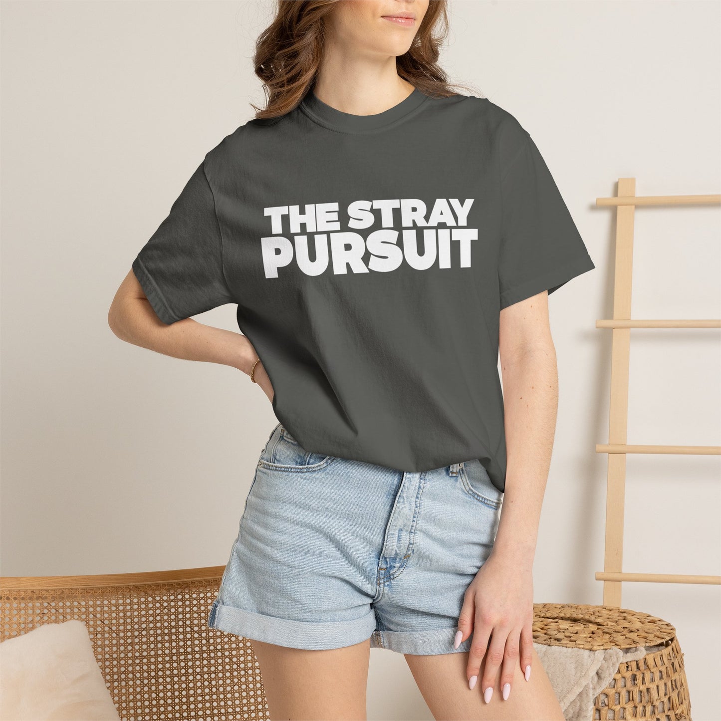 The Stray Pursuit - White Logo Tee