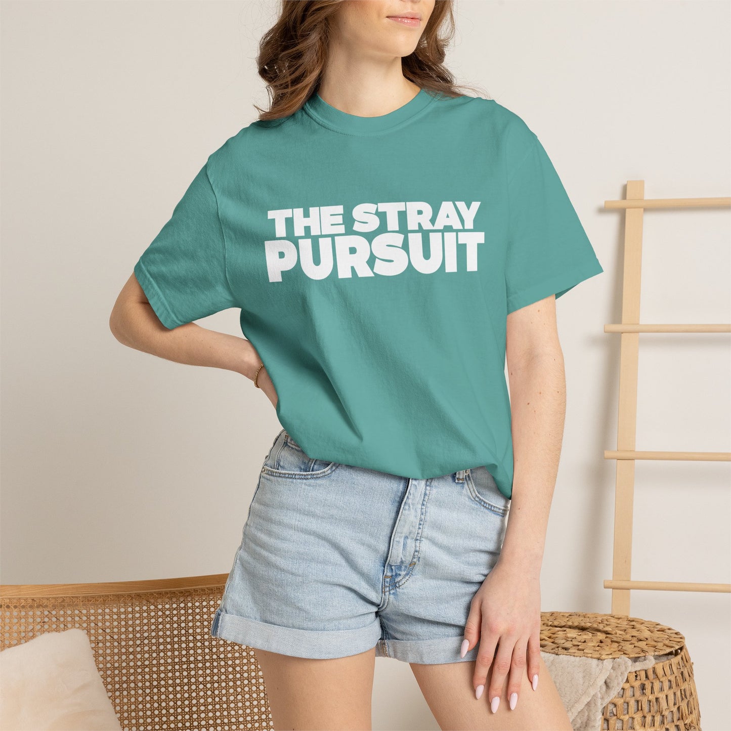 The Stray Pursuit - White Logo Tee
