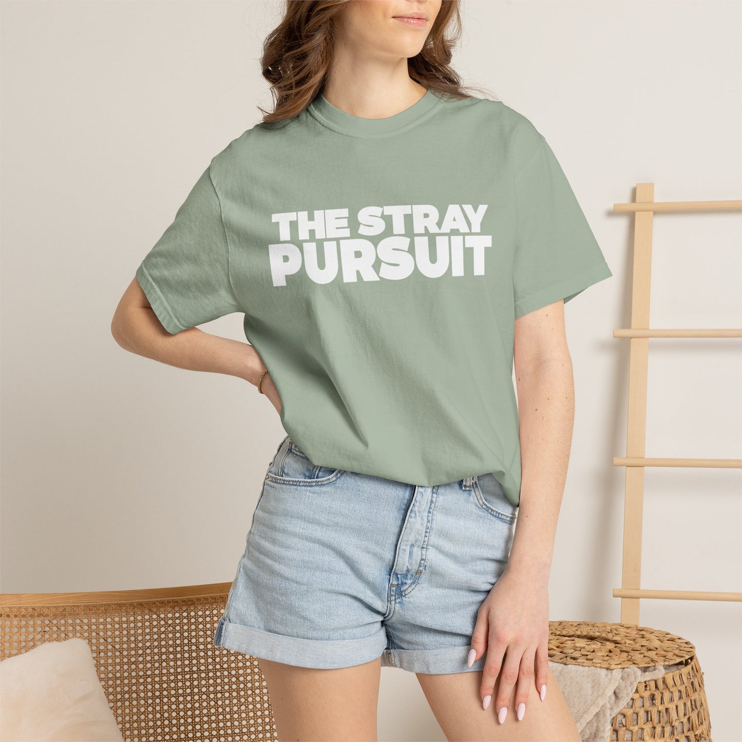 The Stray Pursuit - White Logo Tee