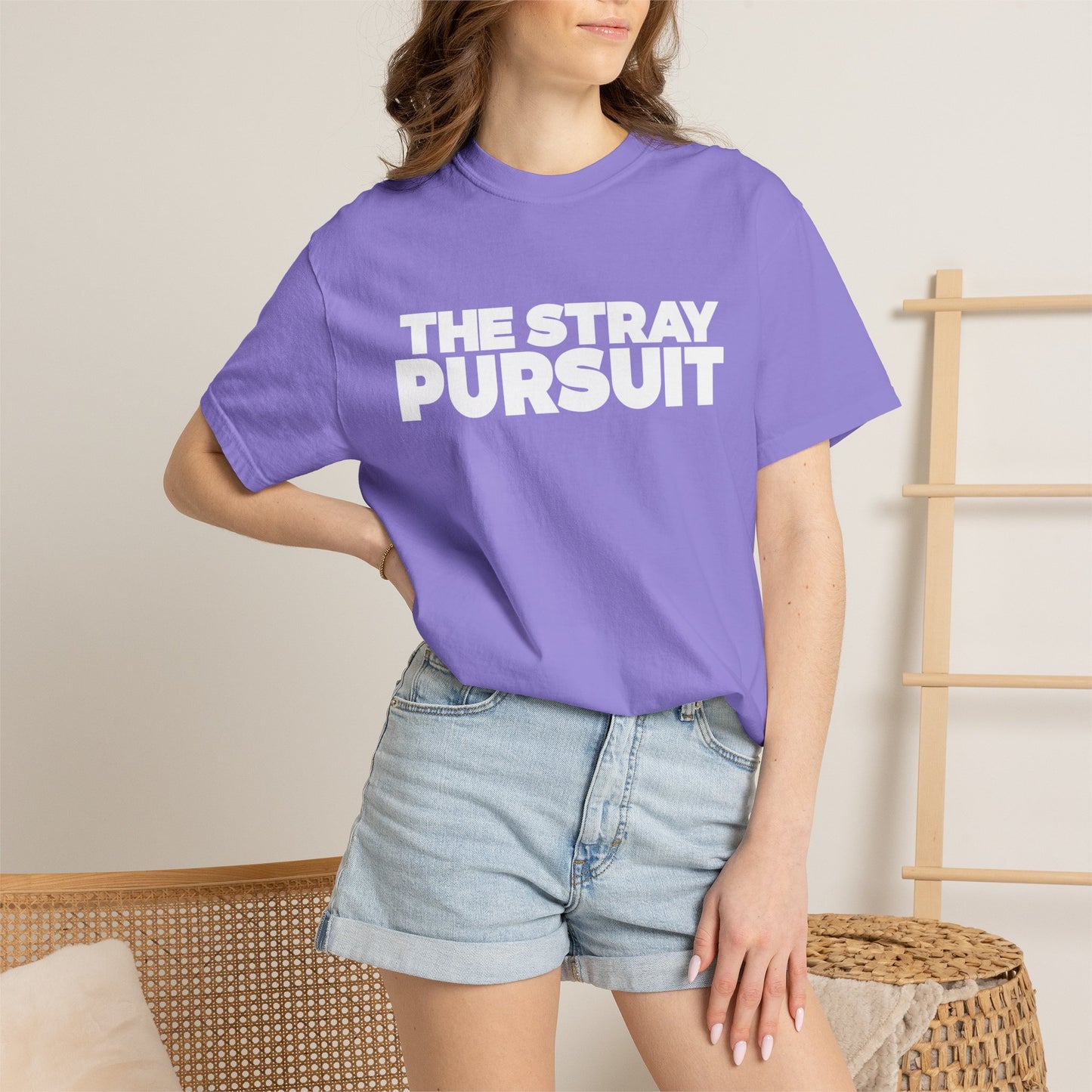 The Stray Pursuit - White Logo Tee