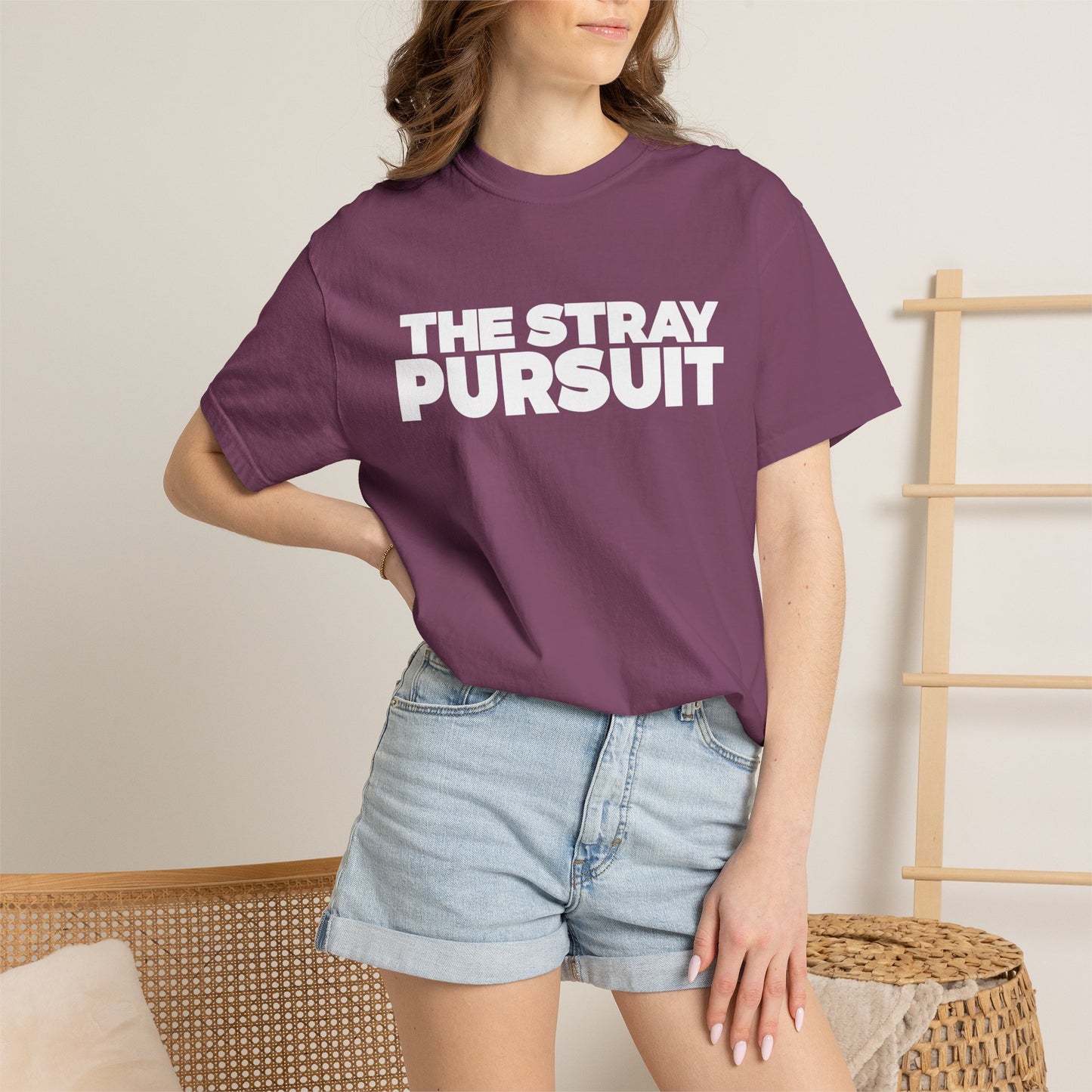 The Stray Pursuit - White Logo Tee